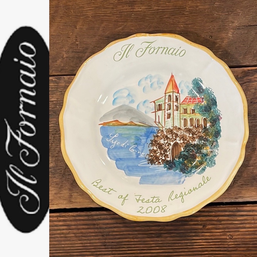 IL FORNAIO BEST OF FESTA REGIONALE 2008 LIMITED EDITION COLLECTIBLE PLATE